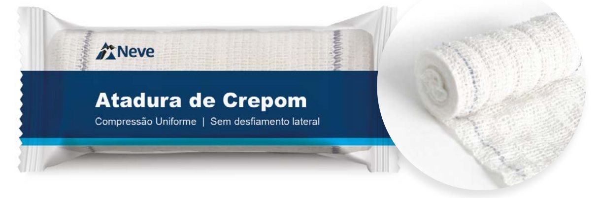 Kit de Atadura de Crepom 18 fios, não estéril. Tecnologia Safe - NEVE 1,8M