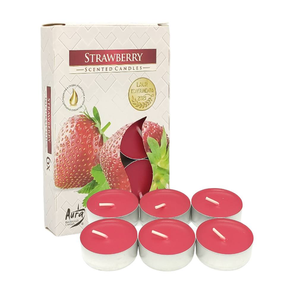 Vela Aromática com 6 unidades - Strawberry
