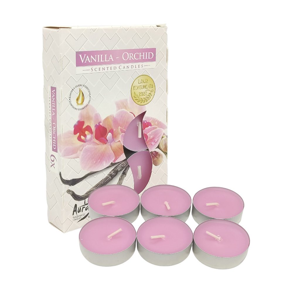 Vela Aromática com 6 unidades - Vanilla Orchid