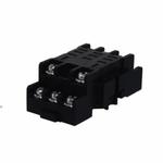 IDEC SH3B-05 SH Series Standard Relay Socket With Captive Wire Clamp, 300 VAC, 10 A, For Use With RH3B Compact Power Relay, 11 Pin, 3 Poles