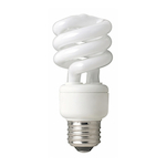 TCP® SpringLamp™ 801014 Compact Fluorescent Lamp, 14 W, E26 Medium CFL Lamp, Spring/Spiral Shape, 900 Lumens