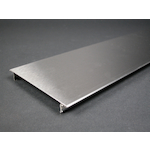 Wiremold® S4000C435 Pre-Cut Raceway Cover, 43-1/2 in L x 4-3/4 in W x 1-3/4 in H, Stainless Steel