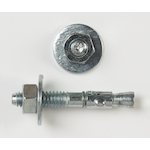 Peco 6410J Power-Stud+® SD1 Wedge Expansion Anchor, 3/8 in Dia, 2-1/4 in OAL, Carbon Steel, Zinc Plated