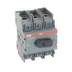 ABB OT30F3 Front Operated Non-Fusible Open Disconnect Switch, 600 VAC, 30 A, 30 hp, 3 Poles