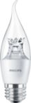 Philips 458182 Dimmable Decorative LED Lamp, 4.5 W, 35 W Incandescent Equivalent, E26 Medium LED Lamp, BA12 Shape, 330 Lumens