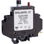 Square D™ Linergy™ 9080GCB10 Overcurrent Circuit Protector, 250 VAC, 65 VDC, 1 A, 1 Poles, Thermal/Magnetic Trip