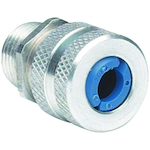 Killark® ZS108 Straight Cord Connector, 1/2 in Trade, 3/8 to 1/2 in Cable Openings, Copper Free Aluminum, Natural