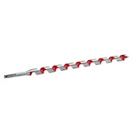 Milwaukee® 48-13-6000 Heavy Duty Solid Center Ship Auger Bit, 1 in Dia, 18 in OAL, 15 in L Spiral Flute, 7/16 in Shank