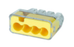 IDEAL® In-Sure™ 30-1634 Push-In Wire Connector, 20 to 12 AWG, 18 to 12 AWG, 18 to 14 AWG Solid/Stranded/Tin-Bonded Wire, Nylon/Polycarbonate