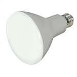 SATCO® S9621 Ditto™ LED Reflective Lamp, 9.5 W, 65 W Incandescent Equivalent, E26 Medium LED Lamp, BR30 Shape, 500 Lumens