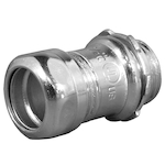 Appleton® ETP™ 7250ST 7000S Compression Connector, 2-1/2 in Trade, For Use With EMT Conduit, Steel, Electro-Plated Zinc