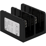 Square D™ Linergy™ 9080LBC263206 Linergy Multi-Pole Power Distribution Block, 600 VAC/VDC, 350 A, 2 Poles, 14 to 2/0 AWG, 14 to 4 AWG Al/Cu Wire, Phenolic