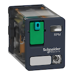 Schneider Electric Square D™ Zelio™ RPM22BD Miniature Power Relay, 15 A, 8 Pin, 2NO-2NC Contact, 24 VDC V Coil