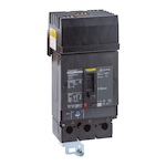 Square D™ PowerPact™ JDA36150 Type JDA Molded Case Circuit Breaker, 600 VAC/250 VDC, 150 A, 14/20 kA Interrupt, 3 Poles, Thermal/Magnetic Trip