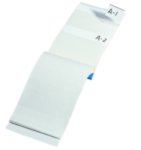 IDEAL® 44-151 Write-On Wire Marker Booklet, 2-1/2 in L x 1 in W, White, Plastic Impregnated Cloth
