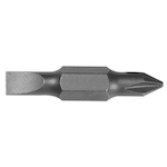 Klein® 32482 Double End Replacement Screwdriver Insert Bit, #1, 3/16 in Phillips®/Slotted Point, 1-1/4 in OAL