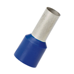 Panduit® Pan-Term™ FSDX84-12-C Type FSDX Loose Piece Single Insulated Wire Ferrule, 6 AWG, 0.91 in L, Copper, Blue
