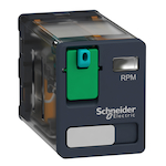 Schneider Electric Square D™ Zelio™ RPM21BD Miniature Power Relay, 15 A, 2NO-2NC Contact, 24 VDC V Coil