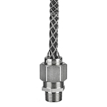 Wiring Device-Kellems CG608SST Form 2 Standard Straight Deluxe Cord Grip, 3/4 in Trade, 1 Conductor, 3/8 to 1/2 in Cable Openings, Stainless Steel