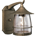 Progress Lighting P5763-86 Prairie Casual/Traditional/Transitional Wall Lantern, 100 W, Medium A19 Incandescent Lamp