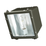 Atlas® FLM-100MHQPK HID Floodlight With Knuckle, (1) HID Metal Halide Lamp, 52 to 150 W Fixture, 120/208/240/277 VAC, Bronze Housing