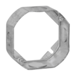 Steel City® 55151-1/2-3/4 1-Outlet Drawn Style Extension Ring, 4 in L x 4 in W x 1-1/2 in D, Steel