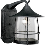 Progress Lighting® P5764-71 Prairie Casual/Traditional Large Transitional Wall Lantern, 100 W, Medium A19 Incandescent Lamp