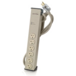 Leviton® 5300-HT2 6-in-1 Surge Protective Strip, 125 VAC, 20 A, 6 Outlets, 6 ft L Cord