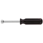 Klein® 70205 Individual Nutdriver, 5 mm, Black Smooth Grip Handle, ANSI/ASME Specified, Polished Chrome