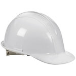 Klein® 60009 Standard Hard Hat, SZ 6 Fits Mini Hat, SZ 8 Fits Max Hat, HDPE, 6-Point Ratchet Suspension, ANSI Electrical Class Rating: Class E, ANSI Impact Rating: ANSI Z89.1-2003