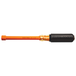 Klein® 646-1/2-INS Insulated Nutdriver, 1/2 in, Hex/Hollow Shank, Orange Cushion Grip Handle