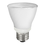 TCP® Elite® LED8P20D30KFL LED Reflective Lamp, 7 W, 50 W Incandescent Equivalent, E26 LED Lamp, PAR20 Shape, 525 Lumens