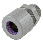 Wiring Device-Kellems SHC1038CR Form 3 Standard Duty Straight Cord Connector, 3/4 in Trade, 1 Conductor, 0.75 to 0.88 in Cable Openings, Nylon, Smooth