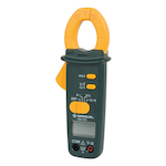 Greenlee® CM-410 Clamp Meter, 200/400 A at 200/600 VAC, 200 Ohm/20 kOhm/200 kOhm/2 MOhm/20 MOhm, 50 to 500 Hz, 1.06 in Jaw, LCD Display