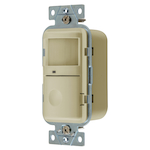 Wiring Device-Kellems H-MOSS® WS2000I 3-Way Adjustable Occupancy Sensor Switch, 120/277 VAC, Passive Infrared Sensor, 1000 sq-ft Coverage, 180 deg Viewing, Threaded Mount