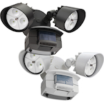Lithonia Lighting® OFLR 6LC 120 MO BZ M2 Floodlight Fixture With Motion Sensor, (6) Static LED Lamp, 120 VAC, Bronze Housing