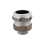T&B® Fittings Star Teck® ST200-476 Teck Cable Fitting, 2 in Trade, 2-1/2 to 2-3/4 in Cable Openings, Aluminum