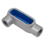 Ocal® OCAL-BLUE® LR28-4X-G Type LR Conduit Body With Cover, 3/4 in Hub, Form 8 Form, 8 cu-in Capacity, Iron, PVC Coated