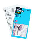 IDEAL® 44-101 Self-Stick Numeric Wire Marker Booklet, 1-1/2 in L x 1/4 in W, Black, Plastic Impregnated Cloth