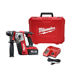 Milwaukee® M18™ 2612-22 Cordless Rotary Hammer Kit, 5/8 in Keyless/SDS Plus® Chuck, 18 VDC, 1300 rpm No-Load, Lithium-Ion Battery