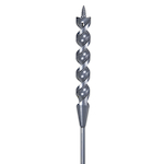 Klein® 53718 Flexible Long Auger Bit With Screw Point, 9/16 in Dia, 54 in OAL, Screw Point, Oxide Coated