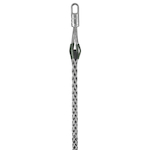 Wiring Device-Kellems 3302024 Standard Multiple Strength Non-Mounted Pulling Grip, 1.25 to 1.49 in Dia Cable, 56 in L Mesh, 1-5/8 in Dia Eye, 6120 lb Load, Galvanized Steel