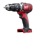 Milwaukee® M18™ 2607-20 Cordless Hammer Drill/Driver, 1/2 in Metal Single Sleeve Ratcheting Lock Chuck, 18 VDC, 400/1800 rpm No-Load, Lithium-Ion Battery