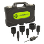 Greenlee® 830Q Quick Change Quick Change Hole Saw Kit, For Use With 1/2 to 2 in Conduit, Bi-Metal