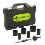 Greenlee® 830 Quick Change Quick Change Hole Saw Kit, For Use With 1/2 to 2 in Conduit, Bi-Metal