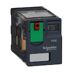 Schneider Electric Square D™ Zelio™ RXM2AB1F7 Miniature Relay, 12 A, 8 Pin, 2NO-2NC-DPDT Contact, 120 VAC V Coil