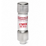 Ferraz Shawmut Amp-Trap® ATMR12 Current Limiting Low Voltage Fast Acting Fuse, 12 A, 600 VAC/VDC, 200/100 kA, Class CC, Cylindrical Body