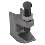 Superstrut® M778-3/8 500 Junior Top Wide Jaw C-Clamp, 3/8 in Rod, 350 lb Load, Malleable Iron, GoldGalv®