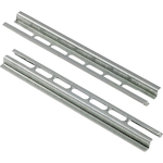 Square D™ 9080GH118 Standard Terminal Block Mounting Track, 18 in L x 0.81 in W x 0.22 in H, Galvanized Steel