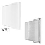 Lithonia Lighting® VR1 Vandal-Resistant Rough Service Fixture, (1) CFL Lamp, 7 W Fixture, 120 VAC, Gloss White Housing